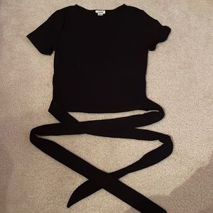 Deep V wrap body top